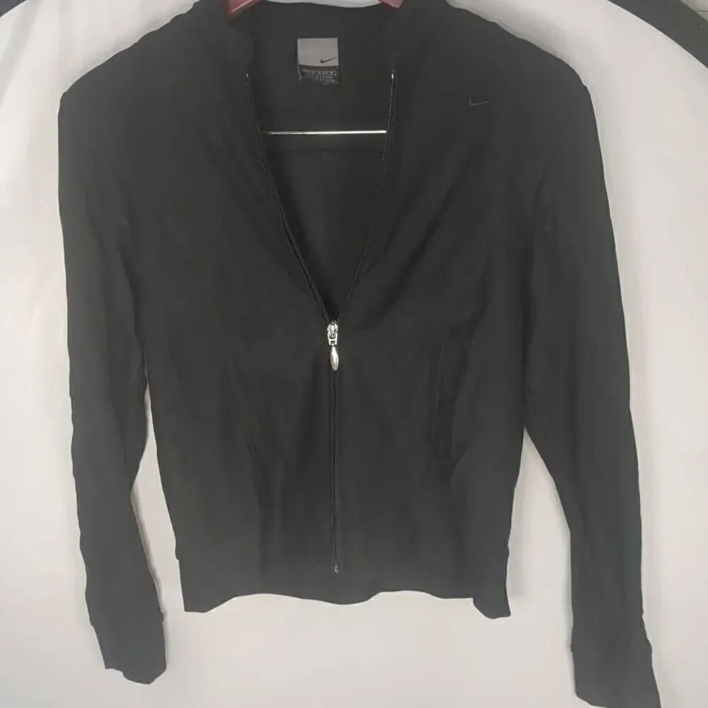 Nike Zip Up Contour Jacket DriFit Women's Black X Small XS